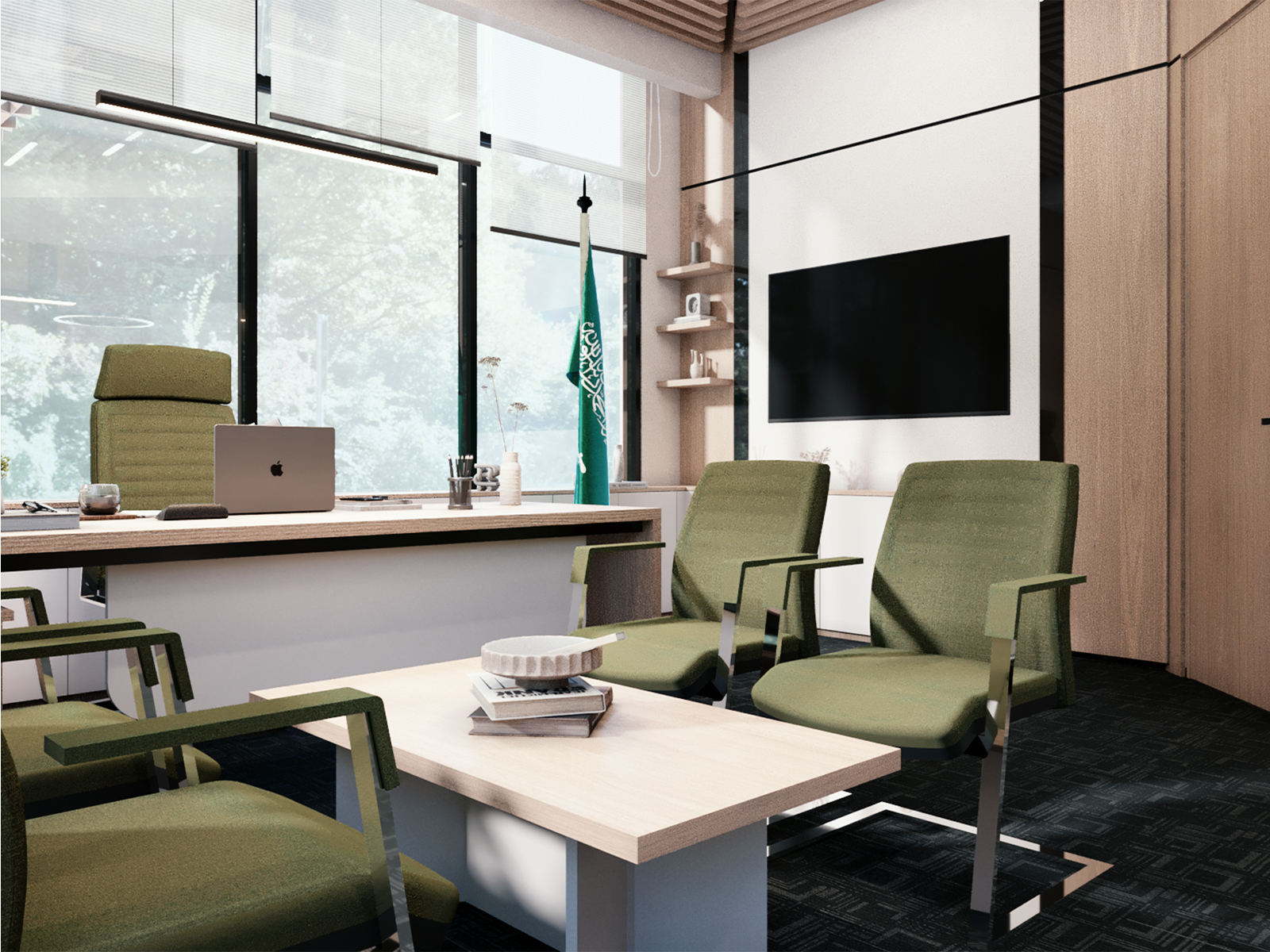 تصميم وتصنيع الأثاث المكتبي